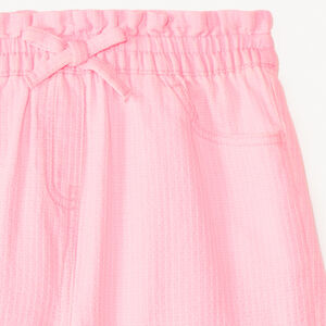 Short de tela en color sólido para niña. 