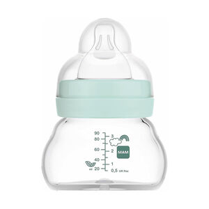 Biberón de cristal Feel good 90ml (diseño aleatorio) - Azul 