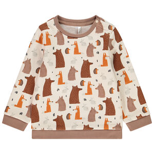 Sudadera en lana con animales estampados para bebé niño 