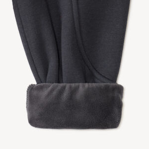 Pantalones de chándal para bebé niño forrados de felpa con parche de patinaje. 