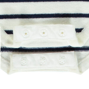 Ranita de punto a rayas con mangas con volantes para bebé niña 