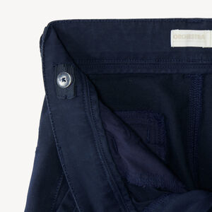 Pantalón recto de tela para niño con cinturón 