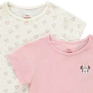 Pack de 2 bodies de manga corta Minnie Disney niña 