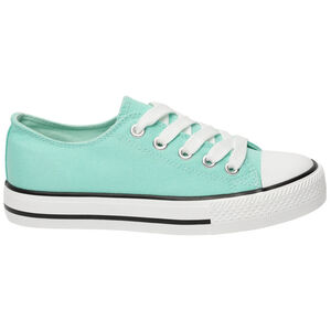 Zapatillas bajas de lona con cordones para niña 