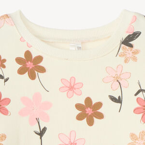 Sudadera de felpa oversize para bebé niña con estampado divertido. 