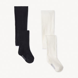 Pack de 2 pares de leotardos gruesos para bebé niña 