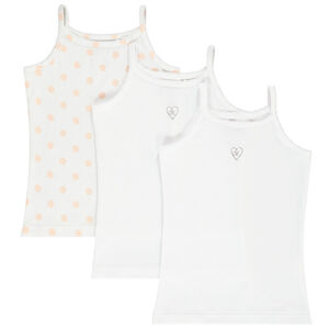 Pack de 3 maillots de cuerpo de tirantes para niña  Main Pack de 3 maillots de cuerpo de tirantes para niña