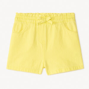 Short de tela de color sólido para bebé niña 