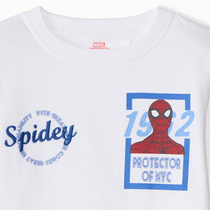 Camiseta de manga larga lisa Spider-Man Marvel para niño 