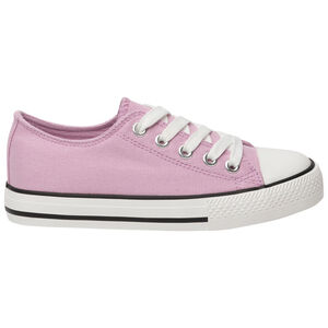 Zapatillas bajas de lona con cordones para niña 