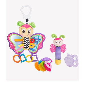Pack de peluches y mordedores Mariposa 0M+ 