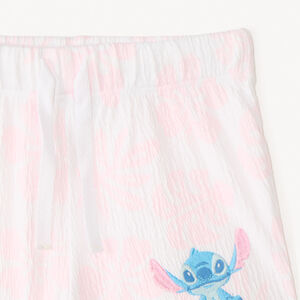 Conjunto de dos piezas de camiseta corta + short Stitch de Disney para niña bebé 