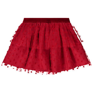 Jupe en tulle imprimé cœurs pour bébé fille  Main Jupe en tulle imprimé cœurs pour bébé fille