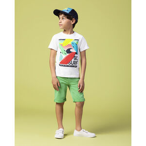 T-shirt manches courtes print planches de surf 