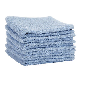 Lot de 6 débarbouillettes éponge 25 x 25 cm  Main Lot de 6 débarbouillettes éponge 25 x 25 cm