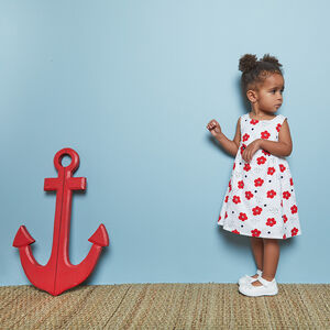 Ropita corta de flores para bebé niña 