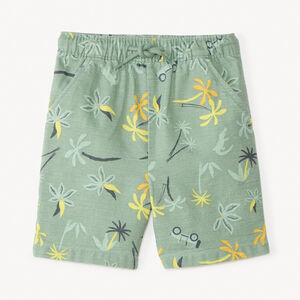 Bermudas de tela con estampado safari para bebé niño 