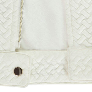 Chaqueta perfecto en jacquard fantasía para niña 