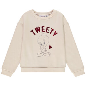 Sudadera de felpa con estampado Piolín con lentejuelas mágicas para niña Main Sudadera de felpa con estampado Piolín con lentejuelas mágicas para niña
