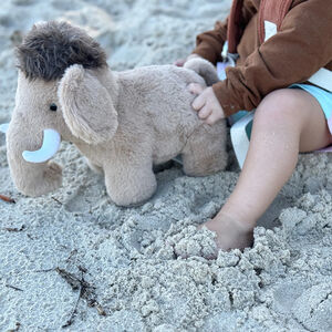 Peluche Woolberth el mamut 38cm - Marrón 
