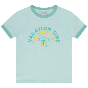 Camiseta de manga corta de jersey con estampado divertido para niño 