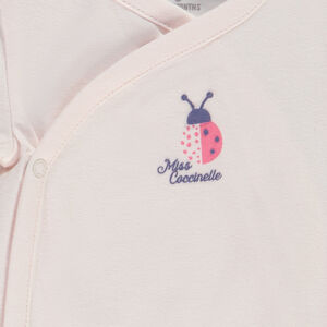 Pack de 7 bodies de manga corta con estampado fantasía para bebé niña 