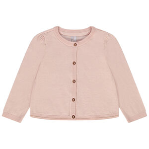 Chaleco de punto liso para bebé niña 