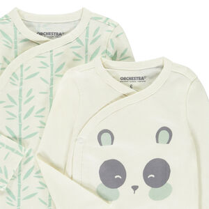 Pack de 5 bodies fantásticos para bebé niño con diferentes aberturas según la edad. 