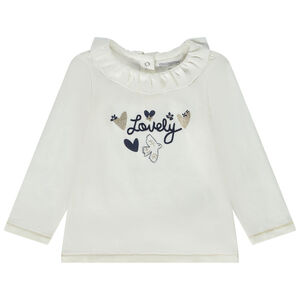 Camiseta manga larga estampado fantasía para bebé niña 