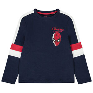 T-shirt manches longues tombantes en jersey print Spiderman Marvel Main T-shirt manches longues tombantes en jersey print Spiderman Marvel