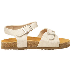 Sandalias plateadas para niña 