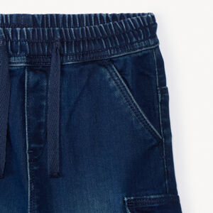 Vaquero con bolsillos cargo efecto denim niño 