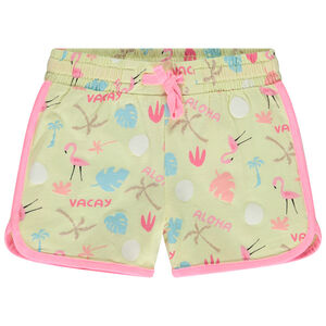 Short de deporte estampado fantasía para niña 