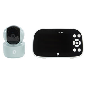 Babyphone video Ojo con cámara rotativa verde agua 