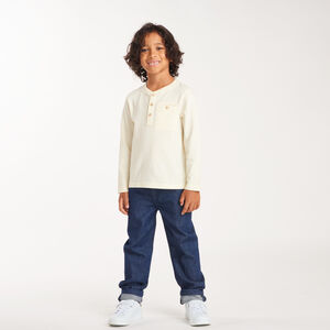 Jeans rectos de mezclilla para niño 