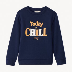 Sudadera de felpa con estampado fantasía para niño 