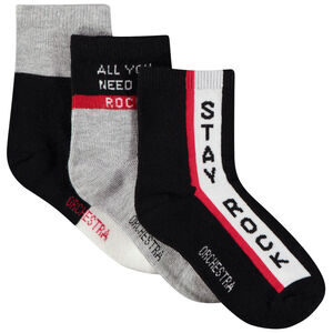 Pack de 3 pares de calcetines estampado fantasía para niño 