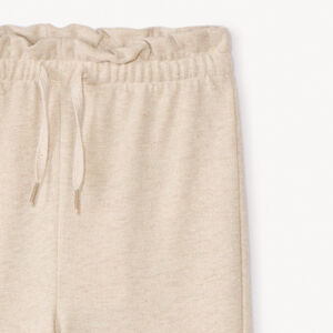 Pantalón de chándal recto de felpa brillante niña 