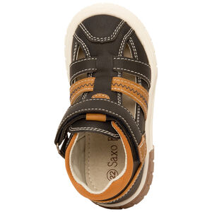 Zapatillas perforadas efecto cuero con velcro para bebé niño 