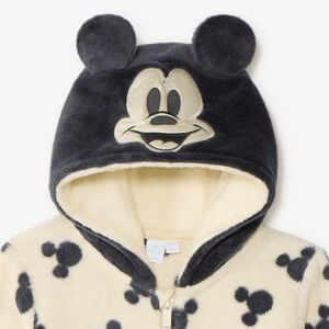 Pelele de sherpa con capucha Mickey Disney para bebé niño 