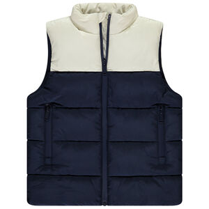 Chaleco sin mangas efecto colorblock para niño  Main Chaleco sin mangas efecto colorblock para niño