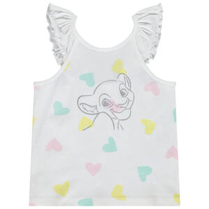 Camiseta sin mangas con estampado de corazones y print brillante Nala Disney para bebé niña 