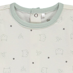 Conjunto 2 piezas camiseta manga larga + mono para bebé niño 