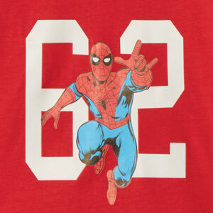 Camiseta de manga corta con cuello en V de Spider-Man Marvel niño 