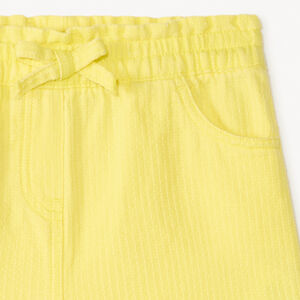 Short de tela de color sólido para bebé niña 