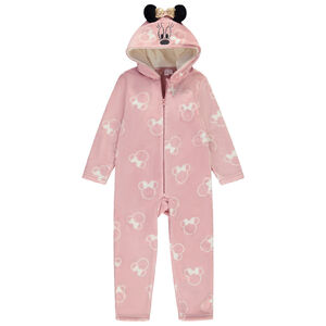 Sobrepijama de sherpa con capucha y orejas de Minnie para niña  Main Sobrepijama de sherpa con capucha y orejas de Minnie para niña