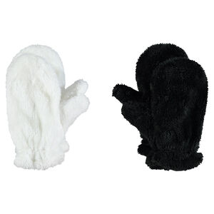 Lote de 2 pares de manoplas de sherpa para niña 