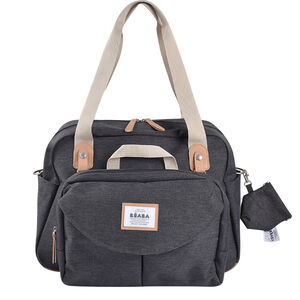 Bolso de cambiador + accesorios Ginebra II gris jaspeado oscuro 