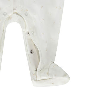 Pelele de algodón estampado hojas para bebé 