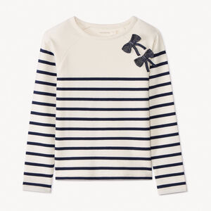 Sudadera de felpa con nudos fantasía para niña  Main Sudadera de felpa con nudos fantasía para niña
